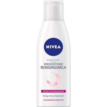 Nivea Soothing Cleansing Milk, 200ml | Gentle Face Cleanser & Makeup Remover for Dry & Sensitive Skin