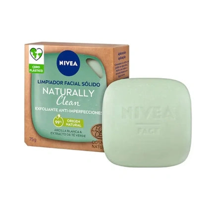 Nivea Naturally Clean Anti-Blemish White Clay Scrub, 75g Exfoliating Face Scrub for Oily & Blemish-Prone Skin