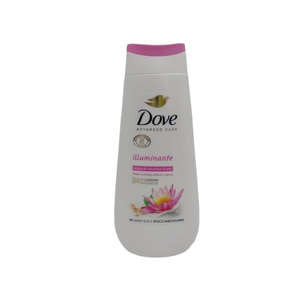 Dove Advanced Care Illuminating Shower Gel with Rice Water & Lotus Flower, 225ml Body Wash