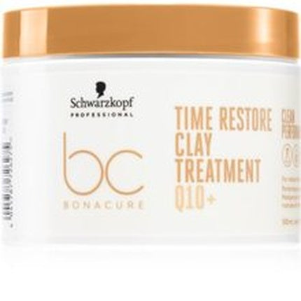 Schwarzkopf Professional BC Bonacure Q10+ Time Restore Clay Treatment Mask for Mature & Fragile Hair, 500ml