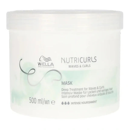 Wella Professionals Nutricurls Anti-Frizz Hair Mask for Curly & Wavy Hair, 500ml