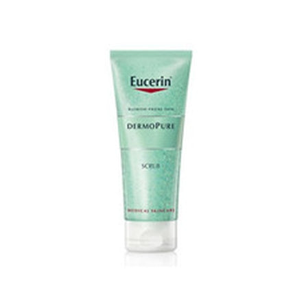 Eucerin DermoPure Scrub Skin Peeling with Lactic Acid, 100ml Exfoliating Face Scrub for Oily & Blemish-Prone Skin