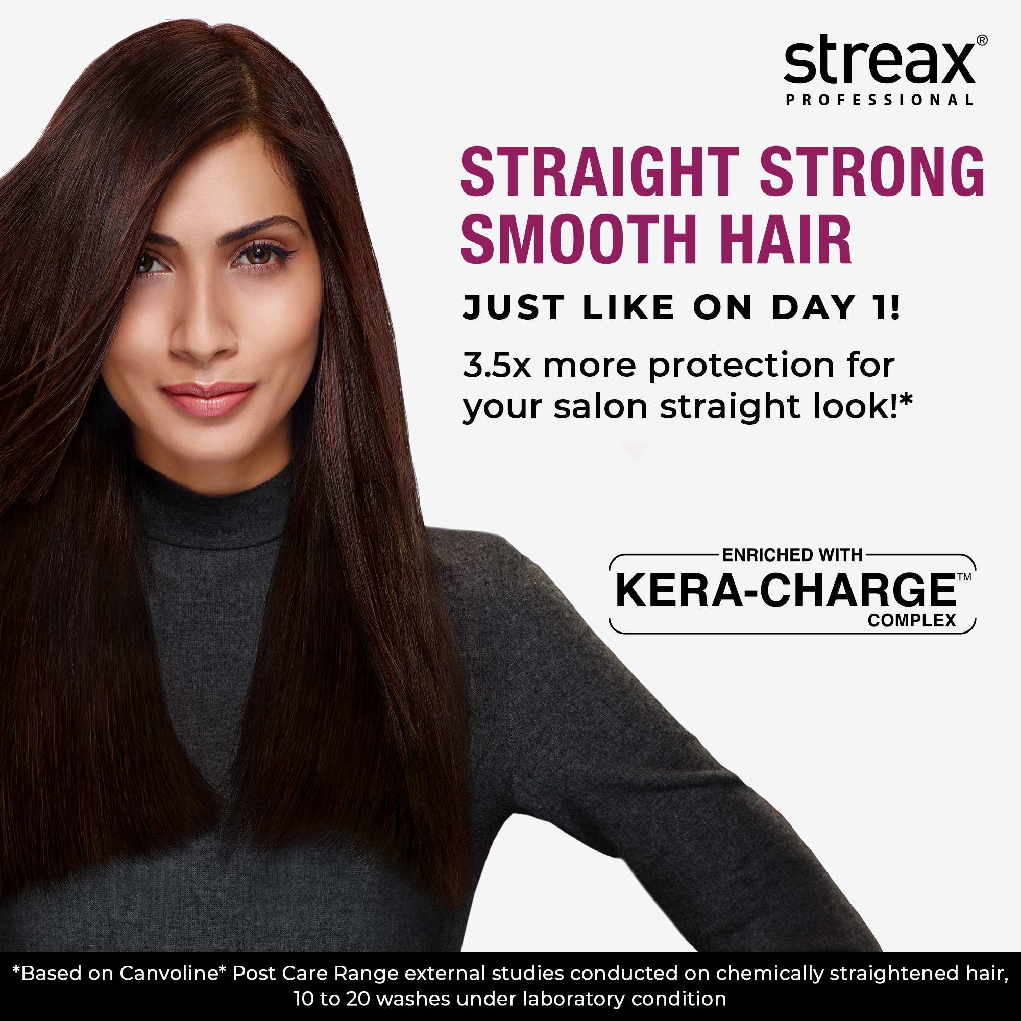 Streax Professional Canvoline Shampoo With Kera-Charge & Baobab Oil, 1500ml Buy at Indicrest Image 2