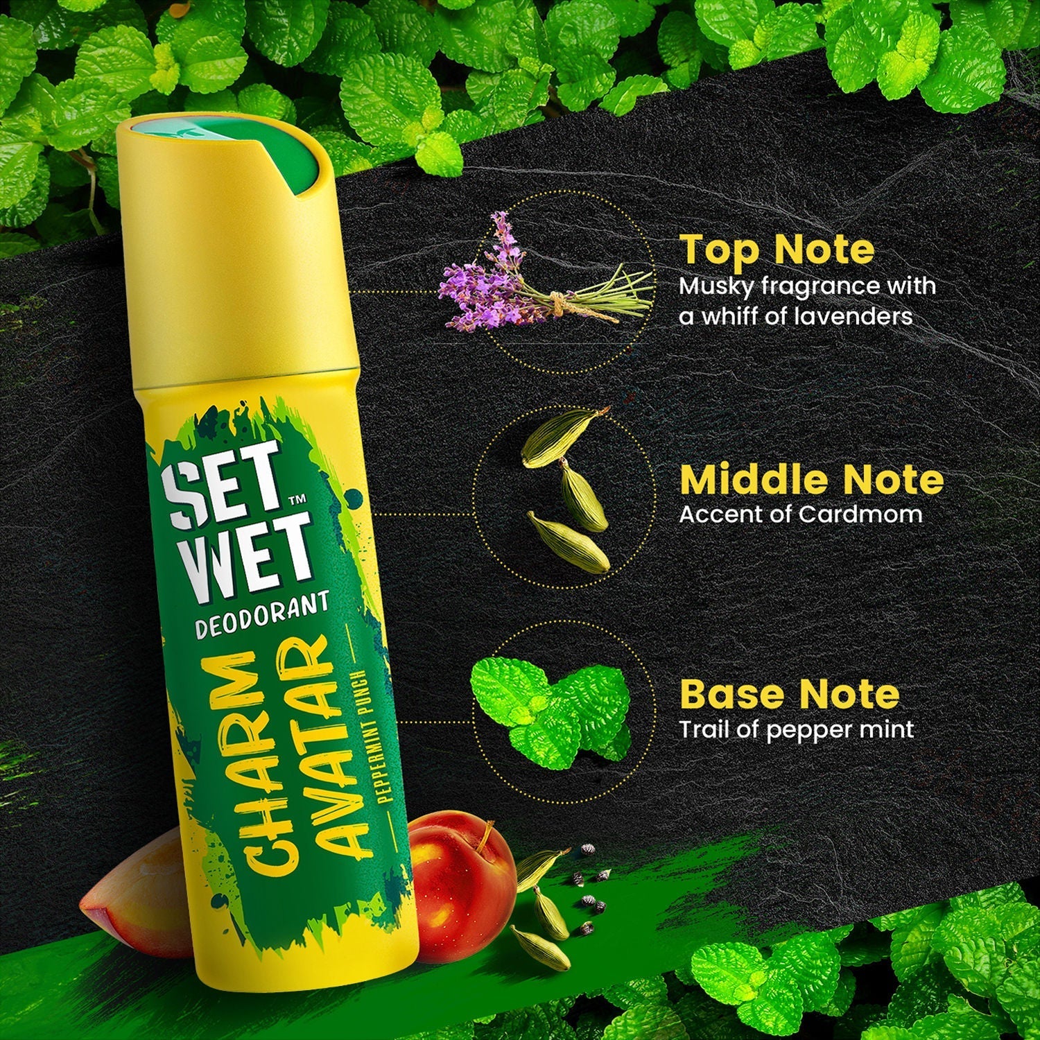 Set Wet Cool Charm & Mischief Avatar Deodorant Spray Perfume (Pack Of 3), 180ml Buy at Indicrest Image 3
