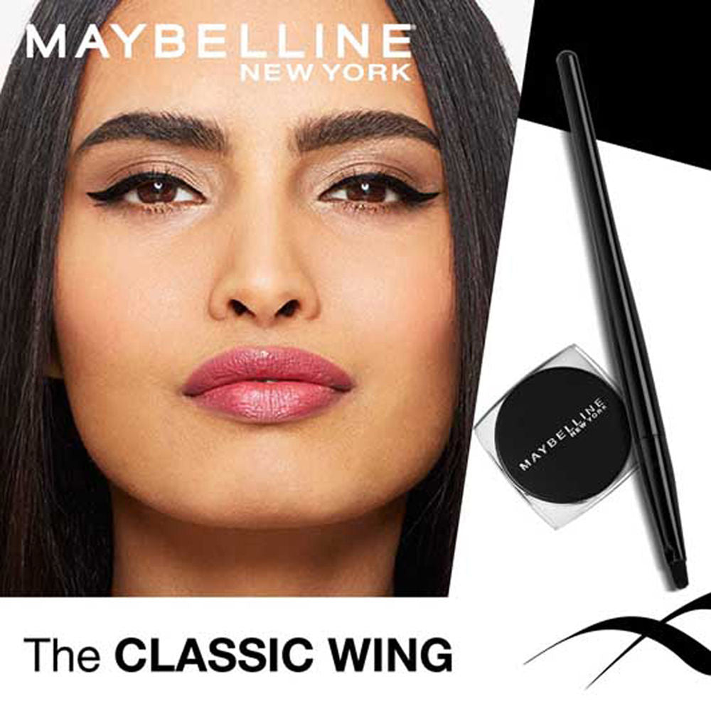 Maybelline New York Lasting Drama Gel Eyeliner With Expert Eyeliner Brush - 01 Black, 2.5g Buy at Indicrest Image 4