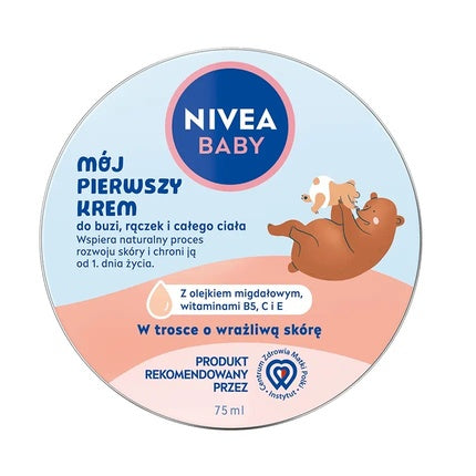 Nivea Baby My First Cream for Face, Hands & Whole Body, 75ml Gentle Baby Moisturising Cream