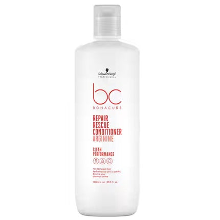 Schwarzkopf Professional BC Bonacure Repair Rescue Conditioner, 1000ml | Intensive Creamy Conditioner for Damaged Hair