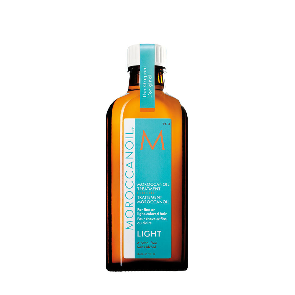 Moroccanoil Treatment Light Hair Oil | Argan Oil | Smooths, Nourishes & Boosts Shine for Fine/Light Hair, 100ml