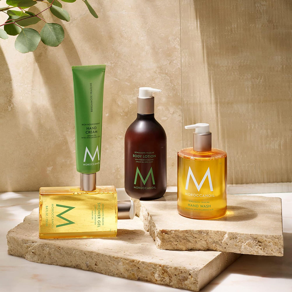 Moroccanoil Shower Gel Bergamote Fraiche | Argan Oil | Refreshing Citrus Cleanse Hydration Revives Skin, 250ml