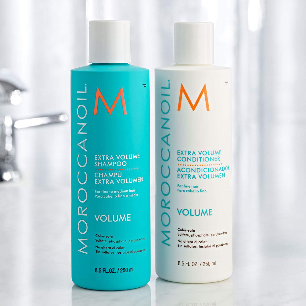 Moroccanoil Extra Volume Shampoo | Argan Oil & Linden Bud | Boosts Shine & Volume For Fine, Limp Hair, 250ml