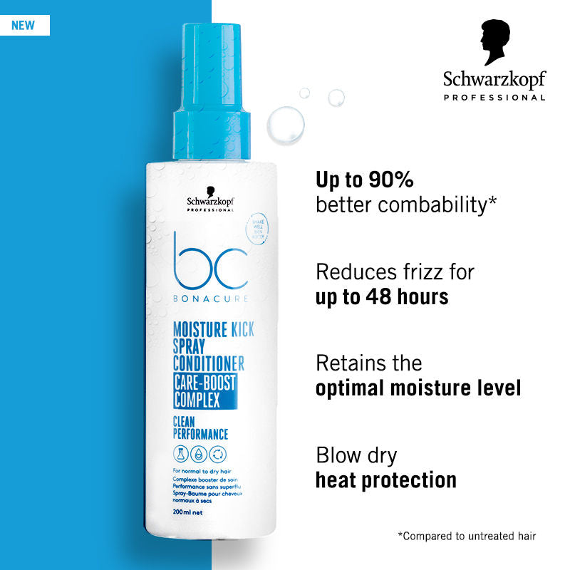 Schwarzkopf Professional Bonacure Moisture Kick Spray Conditioner, 200ml Buy at Indicrest Image 2
