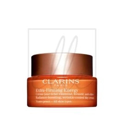 Clarins Extra-Firming Energy Day Cream, 50ml Revitalizing Daily Face Moisturizer for All Skin Types
