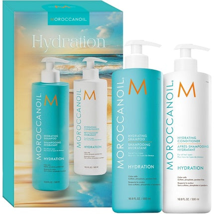 Moroccanoil Shampoo & Conditioner Half-Liter Duo | Professional Hydrating Hair Care Set, 500ml Each