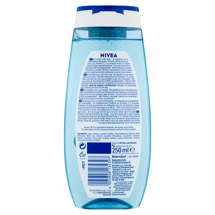 Nivea Fitness Fresh Shower Gel, 250ml | Refreshing Body Wash for Daily Cleansing