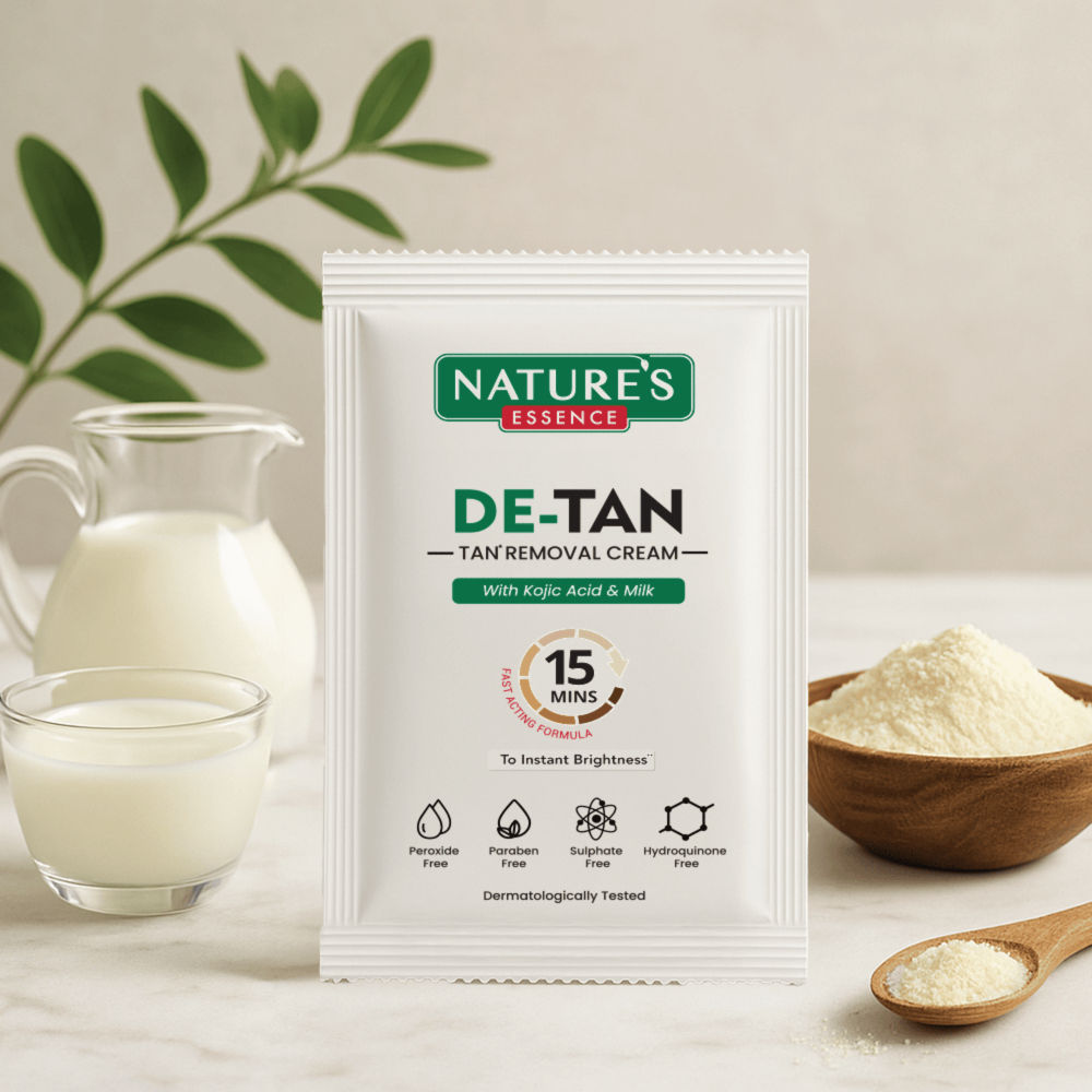 Nature's Essence De-Tan Tan Removal Cream with Kojic Acid & Milk (Pack of 6), 60g Buy at Indicrest Image 2