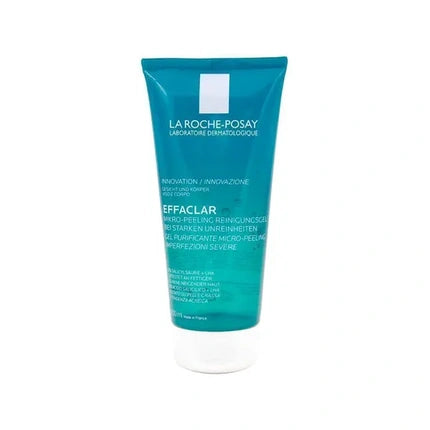 La Roche-Posay Effaclar Micro-Peeling Purifying Gel, 200ml Exfoliating Cleanser for Oily & Acne-Prone Skin