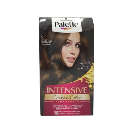 Schwarzkopf Palette Intense Color Cream ICC 5 Light Brown Permanent Hair Color Kit