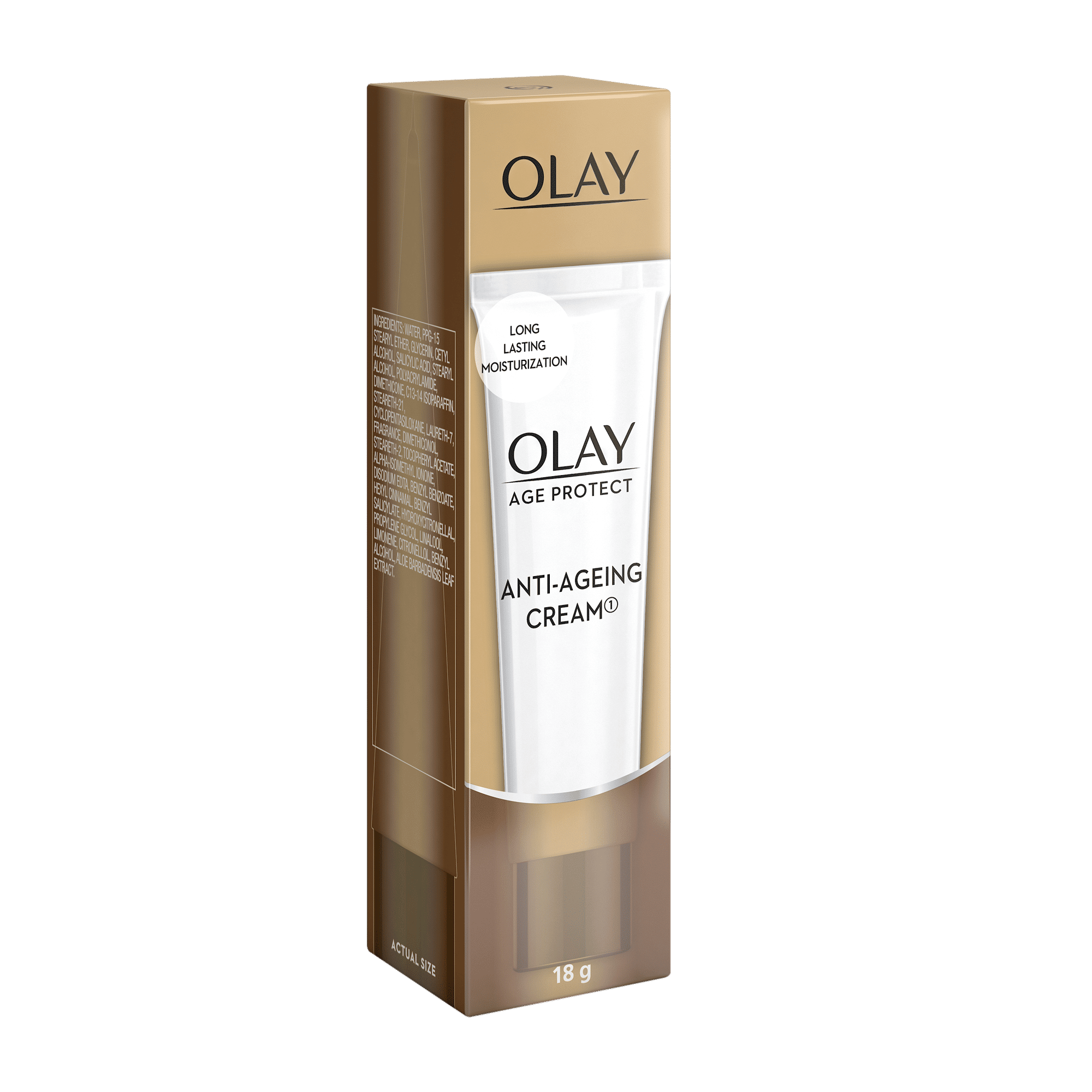 Olay Age Protect Anti-Ageing Cream, Lightens Dark Spots & Reduces Wrinkles With Salicylic Acid & BHA, 18g Buy at Indicrest Image 3