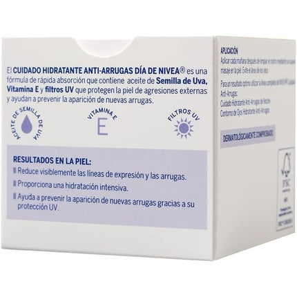 Nivea Anti-Wrinkle Day Cream, 50ml | Daily Moisturizing Face Cream for Smoother-Looking Skin
