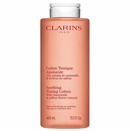 Clarins Soothing Toning Lotion, 400ml Alcohol-Free Facial Toner for Sensitive & Very Dry Skin
