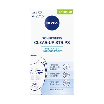 Nivea Visage Clear-Up Strips Deep Cleansing Nose & Face Pore Strips