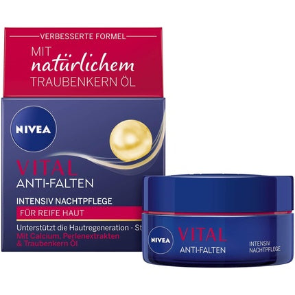 Nivea Vital Intensive Night Care Rich Moisturizing Face Cream, 50ml