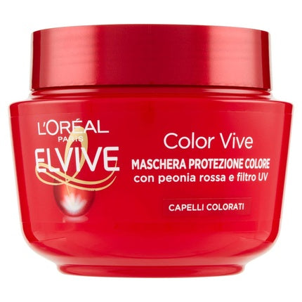 L'Oreal Paris Elvive Color Vive Tinted Hair Mask, 300ml Colour Protect Hair Mask for Colour-Treated Hair