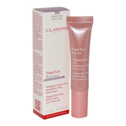 Clarins Total Eye Revive Eye Cream-Gel, 15ml Refreshing Eye Treatment for Puffiness & Fine Lines
