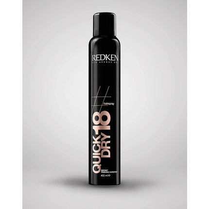 Redken Quick Dry 18 Instant Finishing Hairspray, 400ml | Extreme High Hold Hair Spray