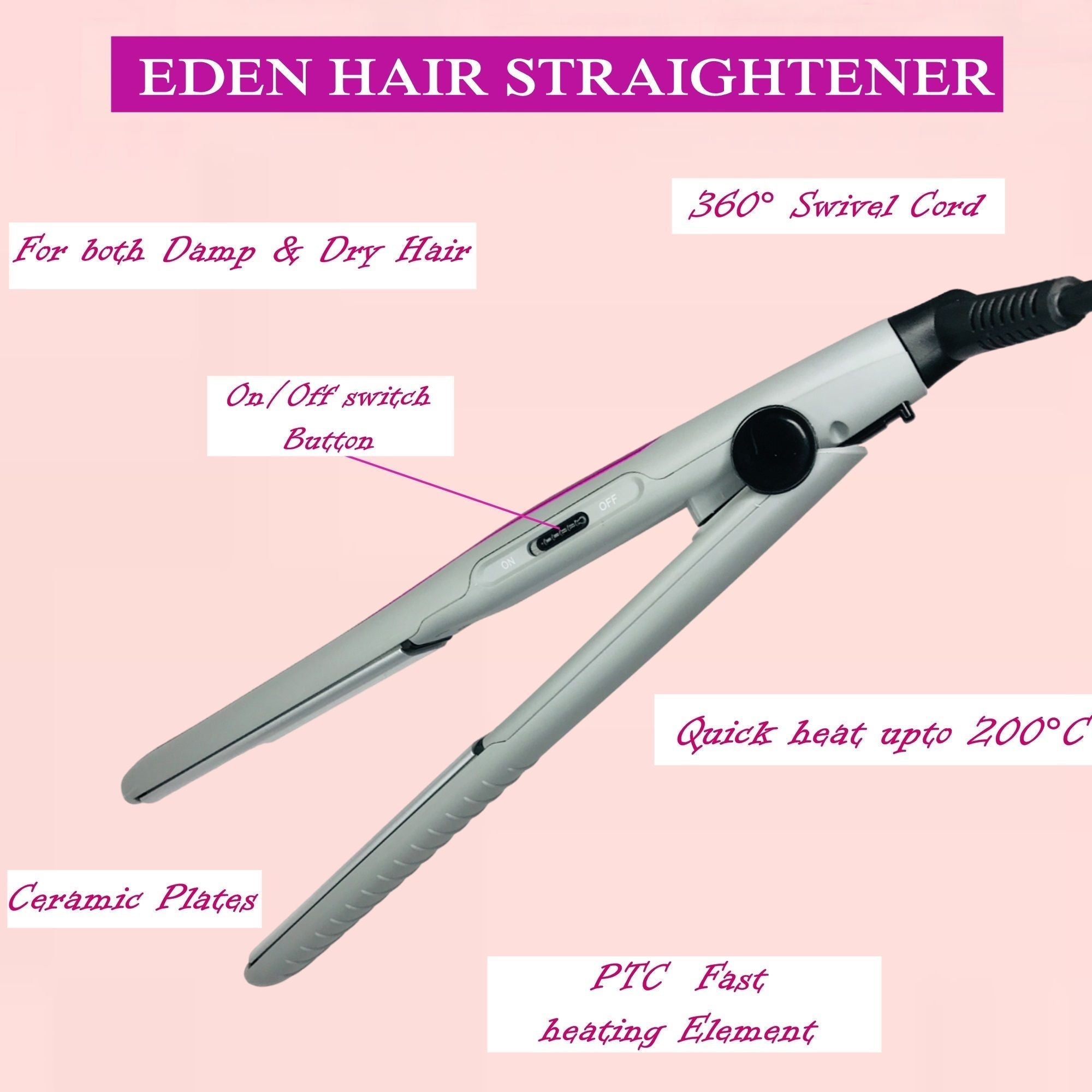 Babila Eden Hair Straightener, 1 piece Buy at Indicrest Image 5