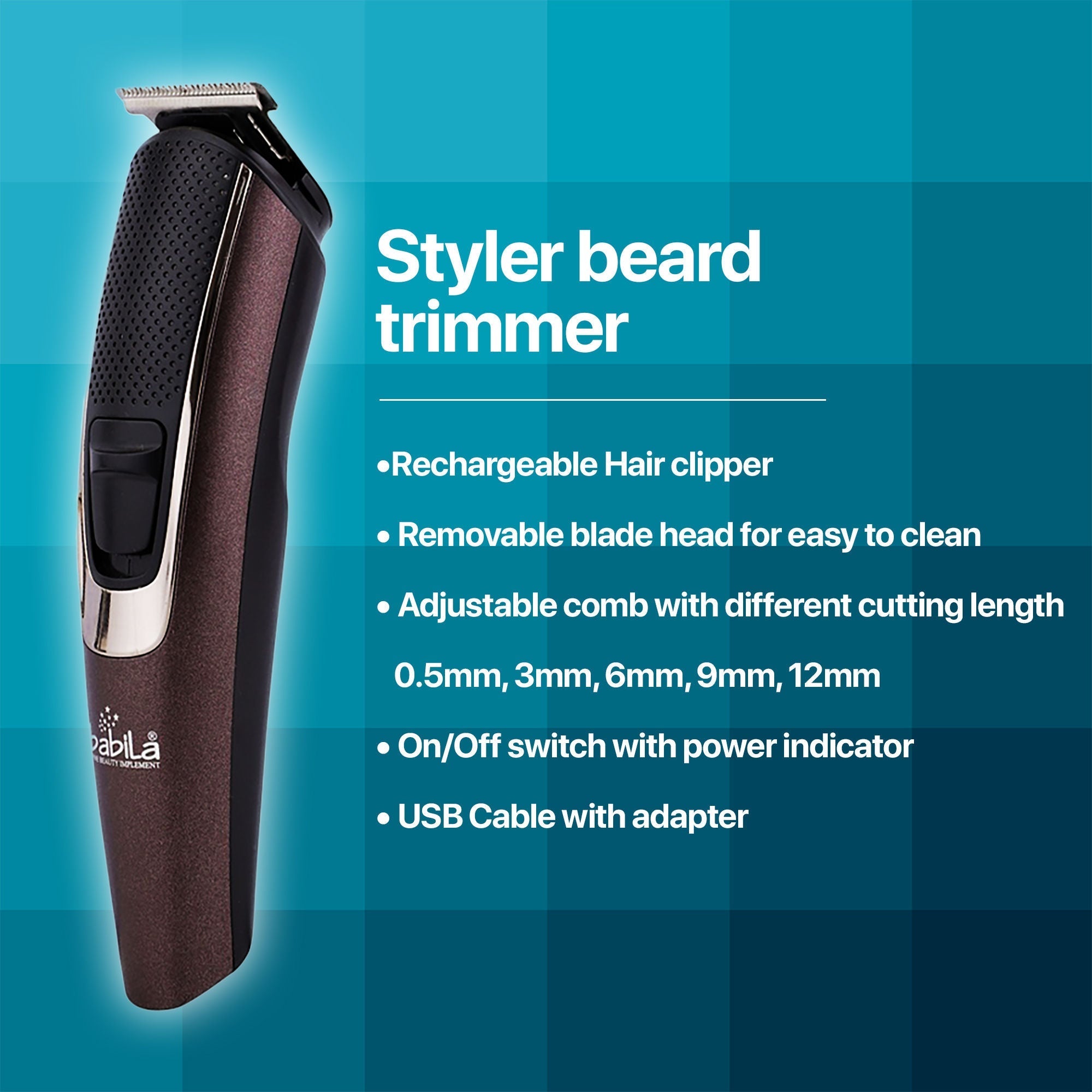 Babila Styler Beard Trimmer, 1 piece Buy at Indicrest Image 5