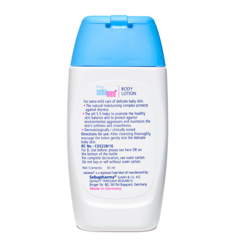 Sebamed Baby Body Lotion- PH 5.5- Camomile & Allantoin- Tested- Sensitive Skin, 50ml Buy at Indicrest Image 2
