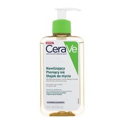 CeraVe Hydrating Foaming Oil Cleanser, 473ml – Moisturizing Face & Body Cleanser for Normal to Very Dry Skin