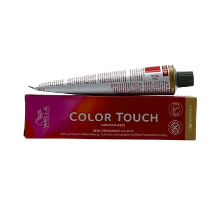 Wella Color Touch Pure Naturals 10/05 Light Blonde Natural Mahogany Demi-Permanent Hair Color, 60ml