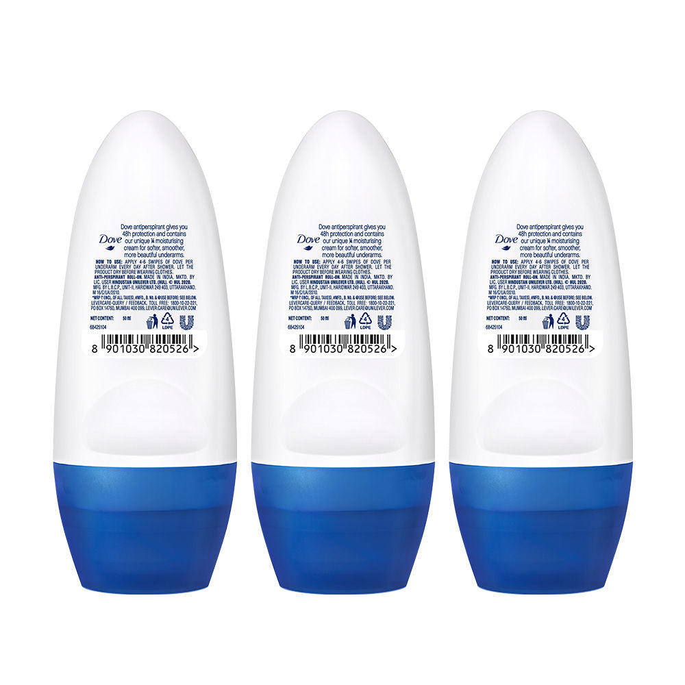 Dove Original Deodorant Roll On (Pack Of 3), 150ml Buy at Indicrest Image 3