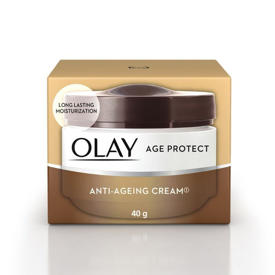 Olay Age Protect Anti-Ageing Cream, Lightens Dark Spots & Reduces Wrinkles With Salicylic Acid & BHA, 40g Buy at Indicrest