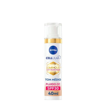 Nivea Cellular Luminous630 CC Anti-Dark Spot 3 in 1 Fluid Medium Shade SPF30, 40ml Tinted Face Cream