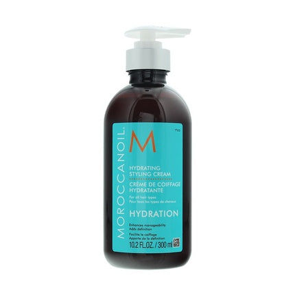 Moroccanoil Hydrating Styling Cream, 300ml Leave-In Hair Styling Cream for Women