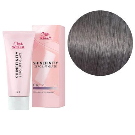 Wella Professionals Shinefinity Zero Lift Glaze Tint 04/12, 60ml Demi-Permanent Hair Colour Glaze