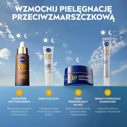Nivea Q10 Energy Recharging Face Night Cream, 50ml