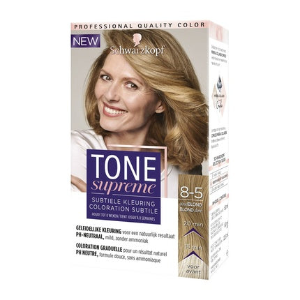 Schwarzkopf Tone Supreme 8-5 Golden Blonde Permanent Hair Color