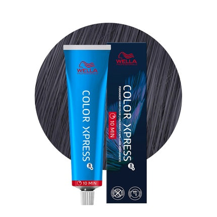 Wella Professionals Color Xpress 2/0 Black, 60ml | Fast Permanent Hair Colour
