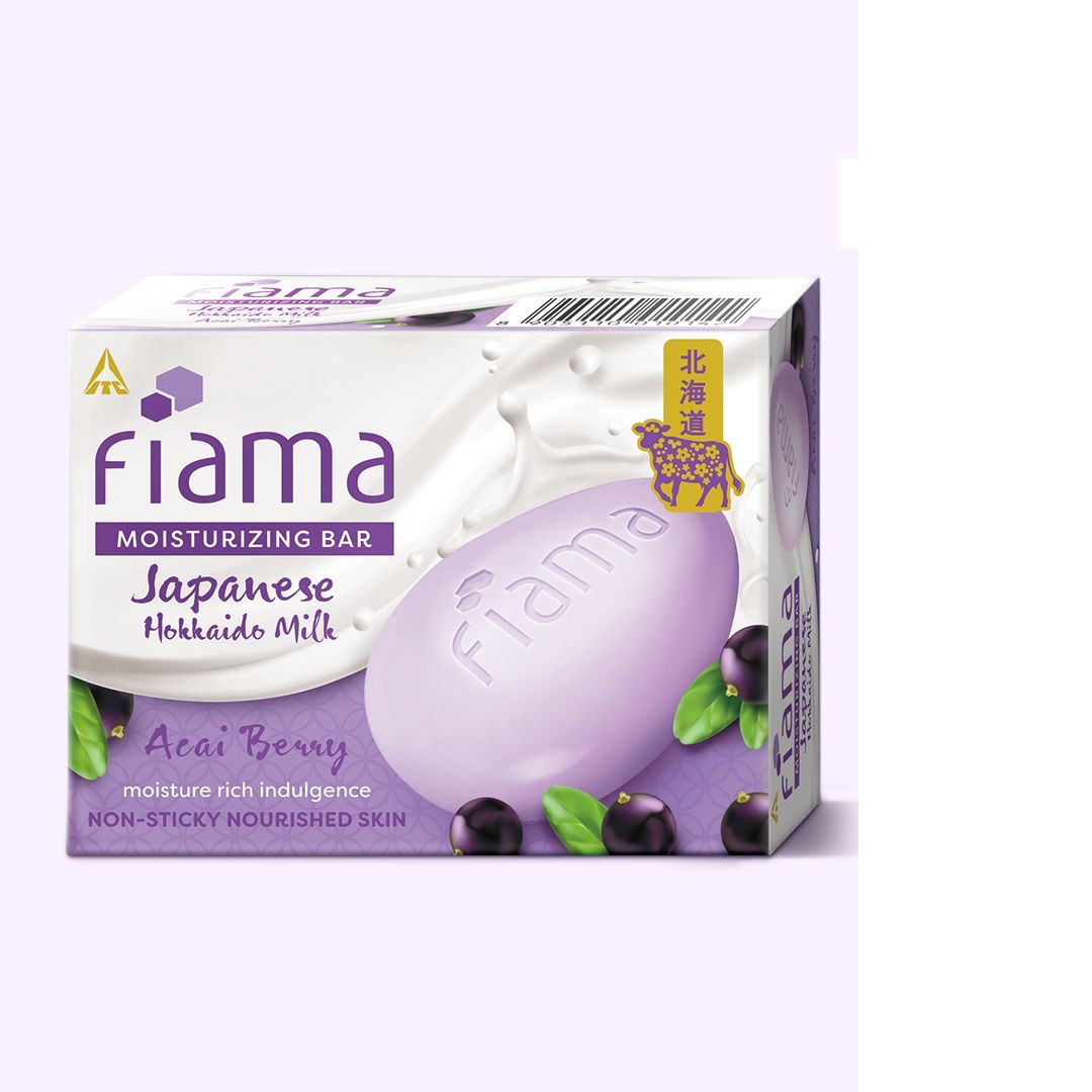 Fiama Japanese Hokkaido Milk & Acai Berr Moisturizing Soap Bar, 125g Buy at Indicrest Image 8