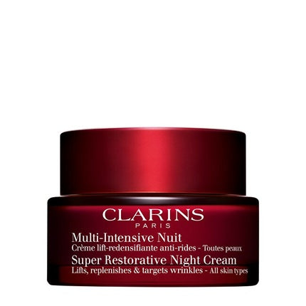 Clarins Super Restorative Night Cream for Mature Skin, 50ml – Nourishing Overnight Face Moisturizer for Hydrated, Smoother-Looking Skin