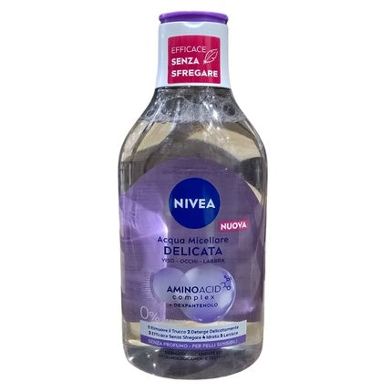 Nivea Extra Delicate Micellar Water for Sensitive Skin, 400ml Gentle Makeup Remover & Facial Cleanser