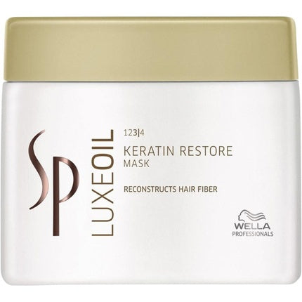 Wella System Professional LuxeOil Keratin Restore Mask, 400ml Intensive Hair Mask for Dry & Damaged Hair