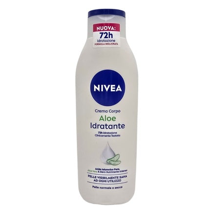 Nivea Moisturising Aloe Body Cream, 250ml | 72H Moisturiser for Dry Skin