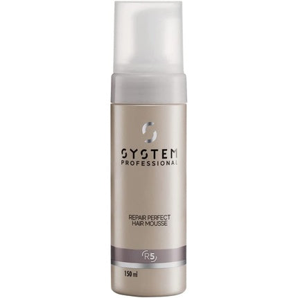 System Professional Repair Perfect Hair R5 Leave-In Treatment, 150ml | Heat Protection & Hair Strengthening Foam