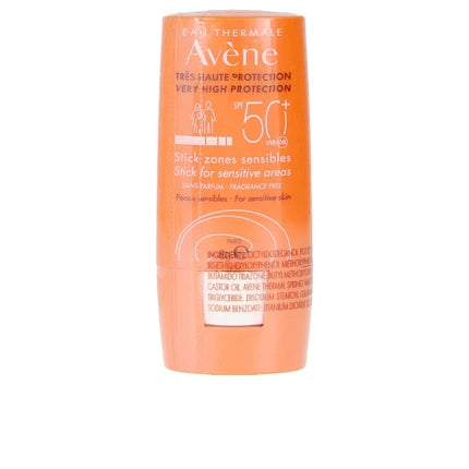 Avène Sensitive Areas Stick SPF 50+ (8g) – High Protection Sunscreen Stick for Sensitive Areas of Face & Body