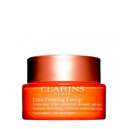 Clarins Extra-Firming Energy Day Cream, 50ml Revitalizing Daily Face Moisturizer for All Skin Types